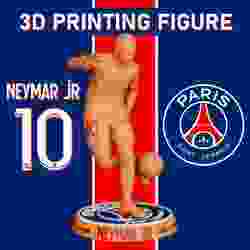 Neymar Jr 3D Printed Figure PSG Football Star STL Model