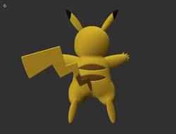 Pikachu Pokemon taxidermy