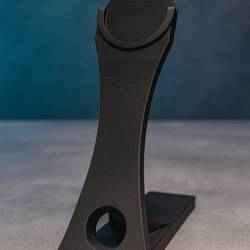 PopSocket Phone Stand STL – 3D Print No Supports Needed – Vertical & Horizontal View, Charging Hole