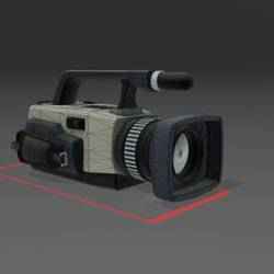 Professional Video Camera - Ultra-Detailed 3D Model (Monobloc STL)Professional Video Camera - Ultra-Detailed 3D Model (Monobloc STL)