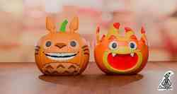 Pumpkin Ghibli Duo  Totoro y Calcifer