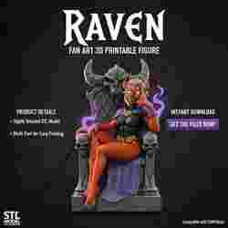 Raven Daemon Queen Figurine for 3d print