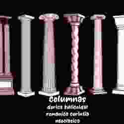 roman columns dorica romana romana corinthia