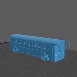 SCHOOL BUS 1:200 VEHICLE ARCHITECTURE MODEL DIORAMA