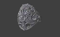 seashell inpired ocean ring jewelry