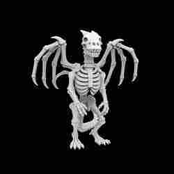 Skeleton Dragon Standing Pose 3D Printable Model
