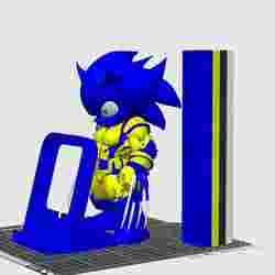 SONIC WOLVERINE SAMSUNG WIRLESS CHARGER COLORED