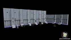 Star Wars Death Star II Hangar large  for 4 inch figures