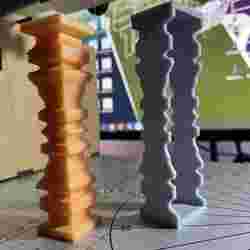 Stencil for creating columns