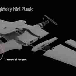 step-file «fpv nose» for Flightory Mini Plank