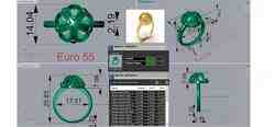 stl 3dm gold Ring A Dome of Sparkling Gold gr0147