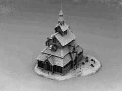 Viking Architecture - Hof (church)