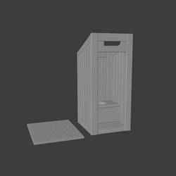 Wooden Village Outhouse