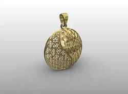 Yin Yang Filigree Pendant
