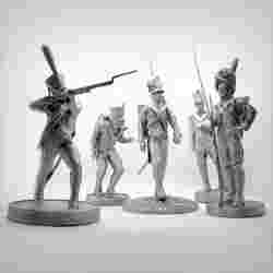 Pack of 5 Napoleonic soldiers.