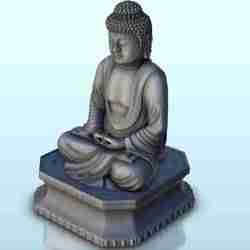 Meditasyonda oturan Buda heykeli 1 - Japonya Çin Kore