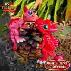 YERINDE BASKI FLEXI IHEART DRAGON EKLEMLI