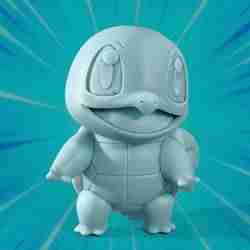 Squirtle Pokemon Fan Art - Çok Parçalı Model