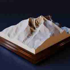 3D Model Longs Peak Colorado