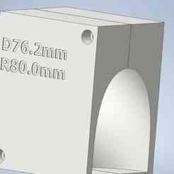 3d print file for3in 76.2mm R80mm Y-connection fixture