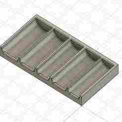 3D Printed Socket Holder for Pittsburgh 3/8" Drive SAE & Metric Spark Plug Socket Set (5-Piece, SKU 70701)