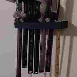 7-Set Calipers Wall Mount – Angled Display with Hidden Screws