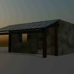 Abandoned basic house (with roof)