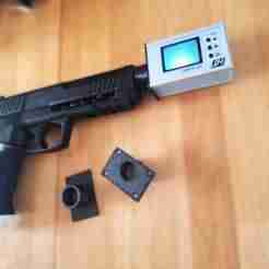 Adapter between HT-X3005 joule meter and HDP50 tuning barrel