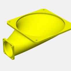 Adapter for fans, coolers, dimensions 40 to 60 - 90 degree
