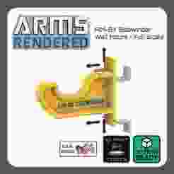 🚀 AIM-9X AIM-9L Sidewinder Wall Bracket - 3D Print Ready