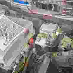 Air intake guide into the car (Nissan Leaf 2013) interior for the heater ((VEVOR 5 kilowatt 12V))