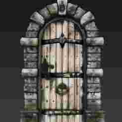 Ancient Door Ancient Door Medieval Style