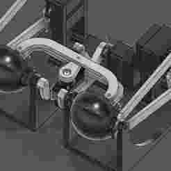 Animatronics robotic eye movement mechanism