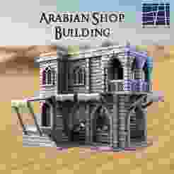 Arabian Shop Building  28 mm Tabletop Terrain