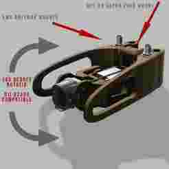 ARTAIR HEAD UNIT SHORT SERVO SG92R DJI  O3 O4 PRO CAMERA MOUNT