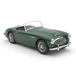 Austin-Healey 100 - car, vehicle, automobile, sports car, classic car, race car, toy car, RC car, 3D car model, sedan, SUV, pickup truck, convertible, hatchback, coupe, luxury car, supercar, electric car, 4x4, car toy, RCcar body / RC car shell, slot car,
