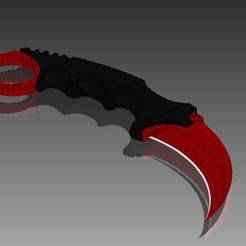 b1010003-cs-go-karambit-crimson-web-factory sw xt step stl