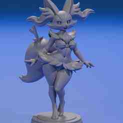 Braixen Curvy in Micro Bikini - Pokémon Sexy Figure