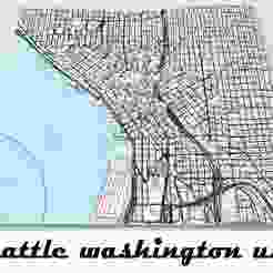Cityscape Seattle Washington USA