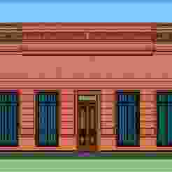Classic Colonial Facade - Realistic 3D Model, Colonial Facade - 3D Model for Architectural Visualization