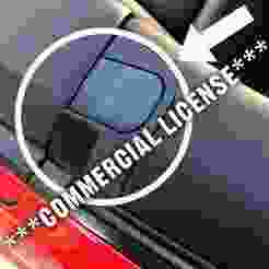 Commercial License BMW E36 Cover for Rods in rear trim panel for E36 Convertible original type