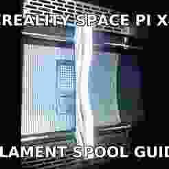 Creality SpacePi X4 Filament Spool Guide Fix - cliped