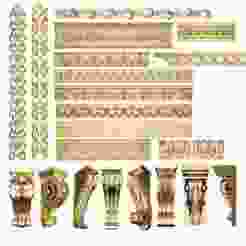 Decorative Mouldings 33 Designs Design Cards