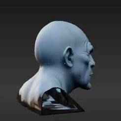 Detailed Amphibious Leader Headsculpt STL - Wrinkled Jowls & Expressive Eyes Resin Print Ready