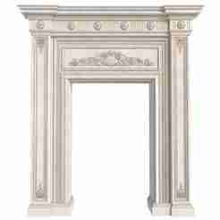 Doorway in classic style with decorative plaster. Door Portal. Classic Doorway.Classic Architecture Arch.arched doorway