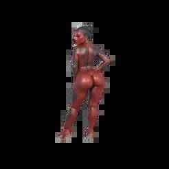 🔥 Ebony Elegance - Full Nude Tattooed Goddess