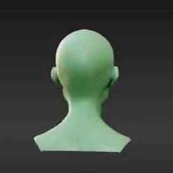 Elite Xenomorphic Headsculpt - Interchangeable Part for Sci-Fi Action Figure Customization - Unique Elongated Design