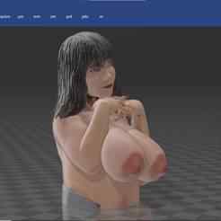 extremely hot nude girl with huge long heavy big boobs and nipples