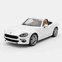 Fiat 124 Spider - car, vehicle, automobile, sports car, classic car, race car, toy car, RC car, 3D car model, sedan, SUV, pickup truck, convertible, hatchback, coupe, luxury car, supercar, electric car, 4x4, car toy, RCcar body / RC car shell, slot car, m