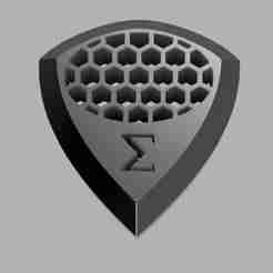 Flat Thick guitar pick